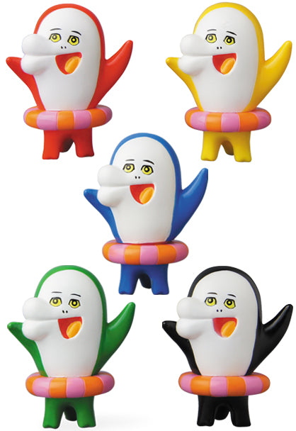 Medicom Toy VAG Vinyl Artist Gacha Gashapon Series 6 Dolphin Kun 5 2" Figure Set