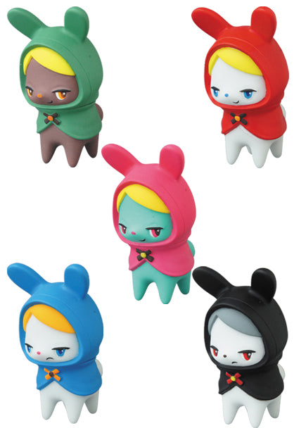 Medicom Toy VAG Vinyl Artist Gacha Gashapon Series 24 Kaijin TiTi 5 2" Figure Set