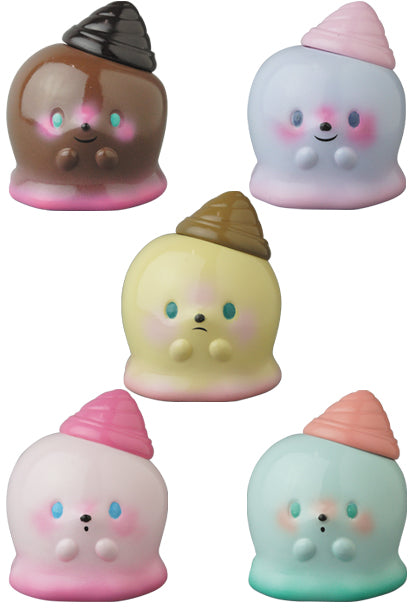 Medicom Toy VAG Vinyl Artist Gacha Gashapon Series 21 Seri Norica Monster Ice Baby 5 2" Figure Set