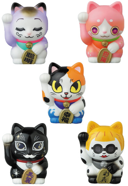 Medicom Toy VAG Vinyl Artist Gacha Gashapon Series SP Maneki Neko Vol 2 5 2" Figure Set