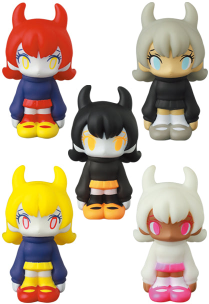 Medicom Toy VAG Vinyl Artist Gacha Gashapon Series 34 Tanaka Kae-Chan Vol.2 5 2" Figure Set