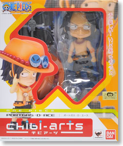 Bandai One Piece Chibi-Arts Portgas D Ace Action Figure