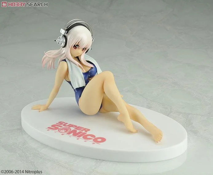 Beat 1/6 Nitro Super Sonico School Swimsuit Blue ver PVC Figure