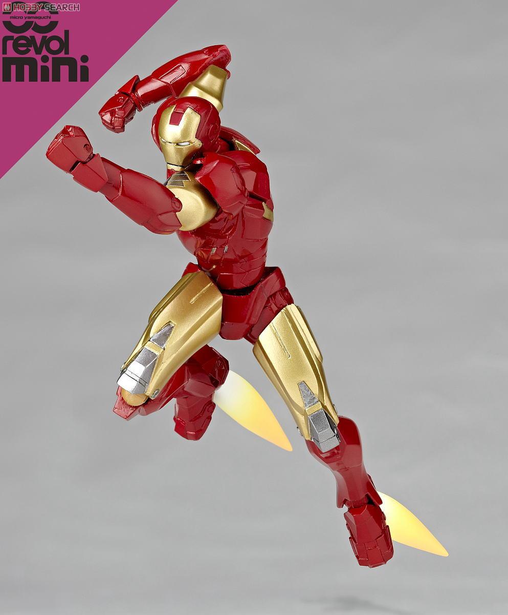 Kaiyodo Revoltech Micro Yamaguchi Revol Mini RM 003 Iron Man Mk.6 Action Figure