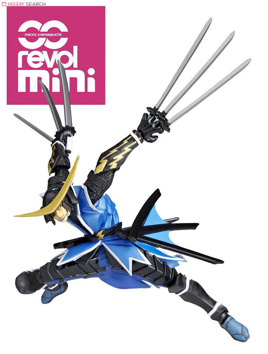 Kaiyodo Revoltech Micro Yamaguchi Revol Mini RM 004 Sengoku Basara Date Masamune Action Figure