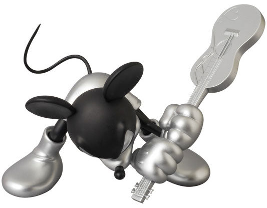 Medicom Toy VCD Vinyl Collectible Dolls Disney Roen Mickey Mouse Guitar Black & Silver ver Trading Figure