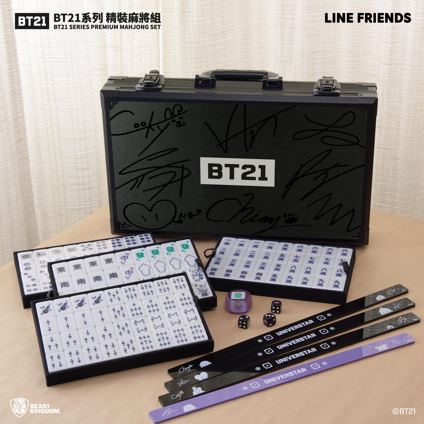 Beast Kingdom BTS BT21 Mahjong Play Set