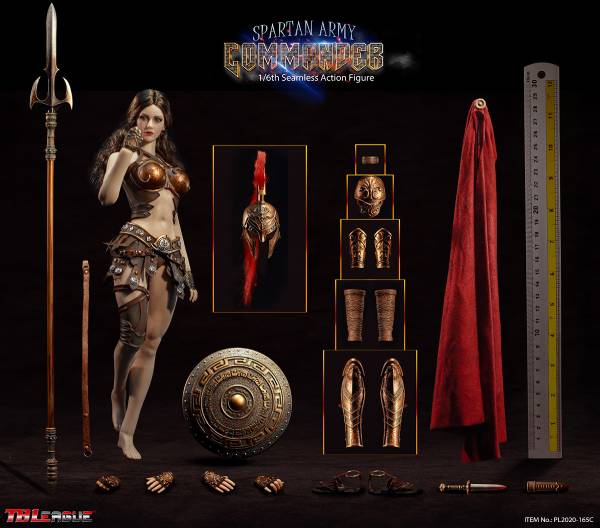 TBLeague Phicen 1/6 12" PL2020-165C Spartan Army Commander Golden ver Action Figure