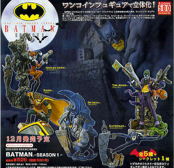 Kotobukiya One Coin Series Batman Season 1 5+1 Secret 6 Trading Figure Set - Lavits Figure