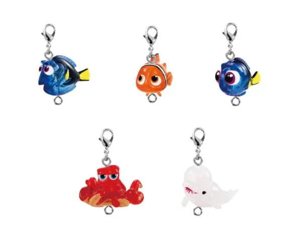 Bandai Disney Pixar Finding Dory Gashapon 5 Mascot Strap Collection Figure Set