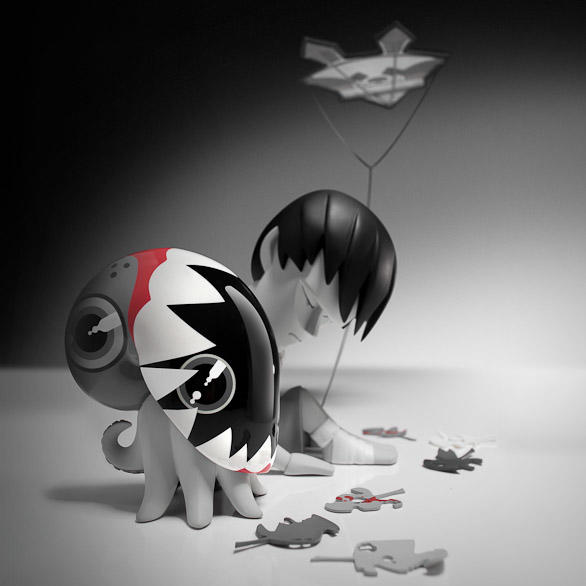 Coarsetoys Mark Landwehr x Sven Waschk Casting Shadows Noop & Paw Pain ver 7" Vinyl Figure Set