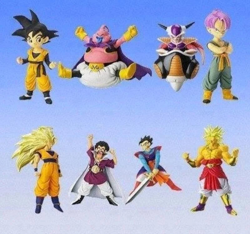 Bandai Dragon Ball Z DBZ Gashapon HG Part 7 7 Mini Trading Figure Set