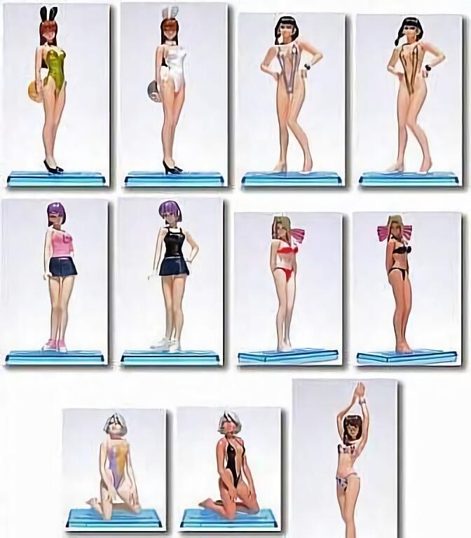 Bandai HG Dead Or Alive DOA Gashapon Xtreme Beach Volleyball Swimsuit Beach Bikini 10+1 Secret 11 Trading Figure Set