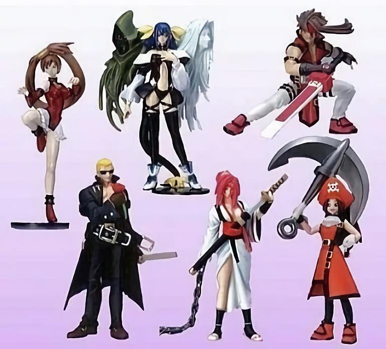 Yujin SR Gashapon Guilty Gear X GGX Part 1 6 Figure Set