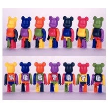Medicom Toy 2001 Plug In Toys Eric So Be@rbrick 100% Estate Rainbow 7 Vinyl Figure Set