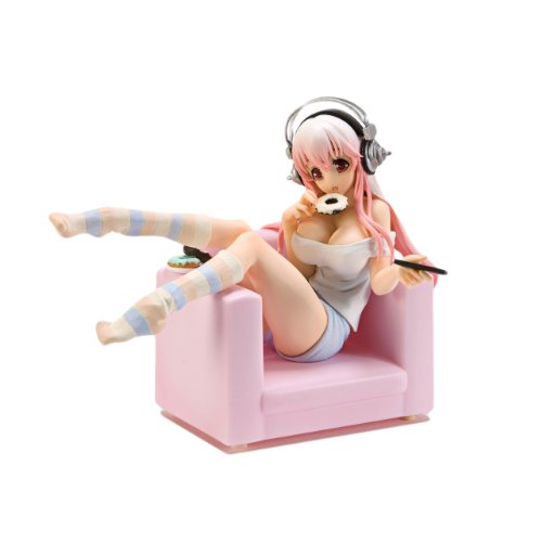 Furyu Nitro Super Sonico Close Coverage On Daily Life Special Snack Time Pink ver Pvc Figure