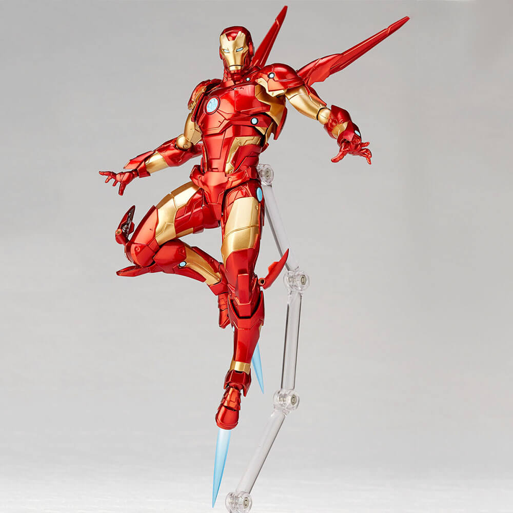 Kaiyodo Revoltech Amazing Yamaguchi 013 Marvel Iron Man Bleeding Edge Armor Action Figure
