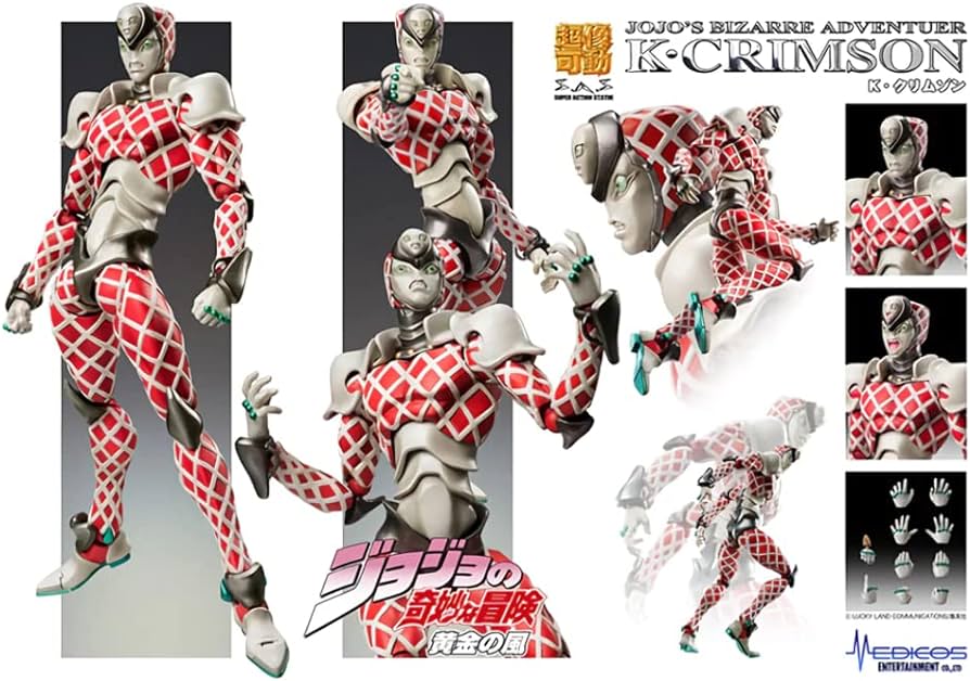 Medicos SAS Super Action Statue JoJo's Bizarre Adventure P5 Golden Wind King K. Crimson Action Figure