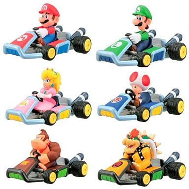 Furuta 2011 Super Mario Bros Mario Kart 7 6 Trading Figure Set