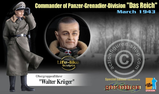 Dragon 1/6 12" 70552 WWII March 1943 Commander of Panzer Grenadier Division Das Reich Obergruppenfuhrer Walter Kruger Action Figure