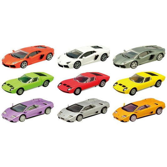 F-toys 1/64 Automobili Lamborghini Collection Next Aventador Miura Diablo Car 9 Figure Set