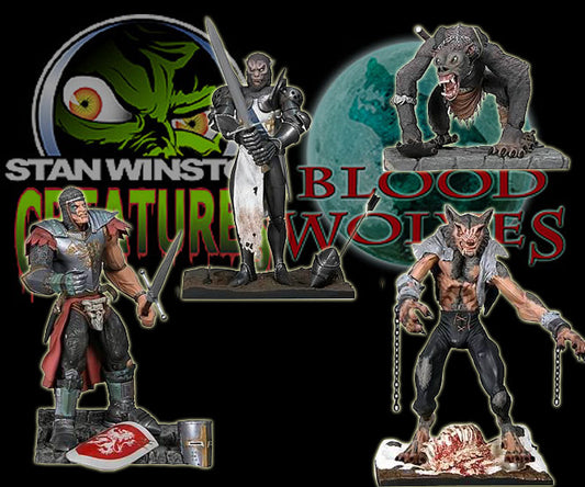 Stan Winston's Creatures Blood Wolves 4 Trading Figure Set
