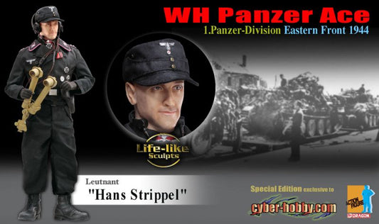 Dragon 12" 1/6 Cyber Hobby WWII Eastern Front 1944 WH Panzer Ace Leutnant Hans Strippel Action Figure