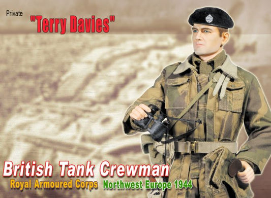 Dragon 12" 1/6 70591 WWII Northwest Europe 1944 British Tank Crewman Royal Armoured Corps Private Terry Davies Action Figure