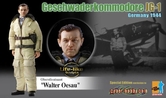 Dragon 12" 1/6 70738 Cyber Hobby WWII Germany 1944 Geschwaderkommodore JG-1 Oberstleutnant Walter Oesau Action Figure