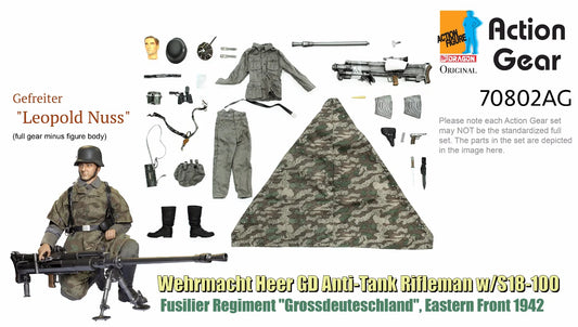 Dragon 12" 1/6 70802 Eastern Front 1942 Wehrmacht Heer GD Anti-Tank Rifleman Leopold Nuss Action Figure