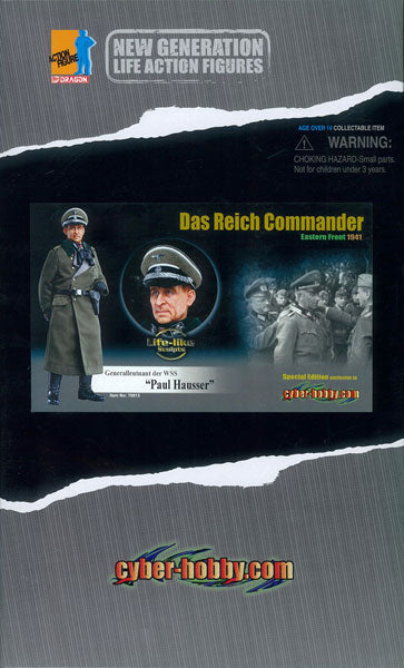 Dragon 12" 1/6 70813 Cyber Hobby WWII Eastern Front 1941 Das Reich Commander Paul Hausser Action Figure