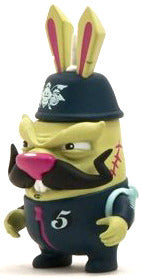 Cardboard Spaceship Scribe Donald Ross The Resound Field Guide General Von Hareliar Blue ver 3" Vinyl Figure