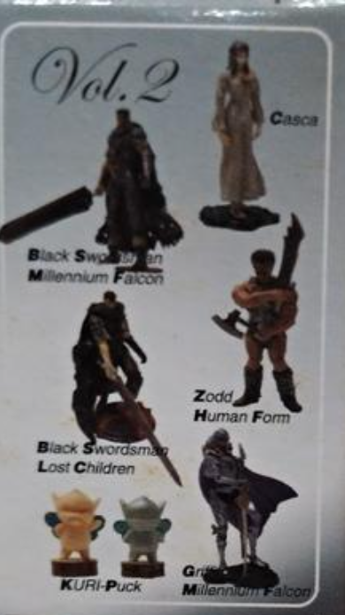 Art Of War Berserk Vol 2 Kuri Puck 3 Trading Figure Set