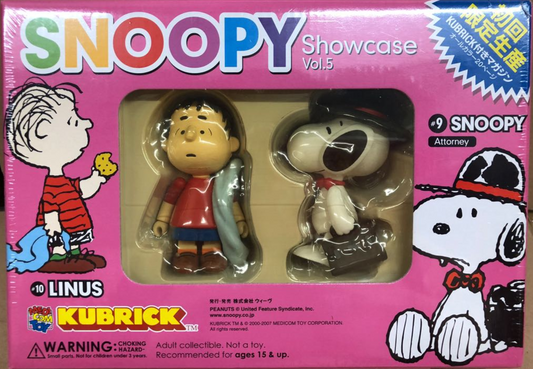 Medicom Toy Kubrick 100% Peanuts Snoopy & Woodstock Showcase Vol 5 Trading Figure
