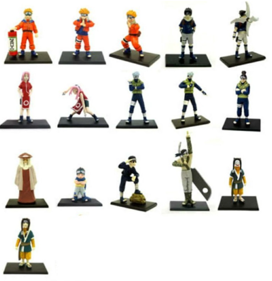 Bandai Naruto Shippuden Collection Vol 1 16 Trading Figure Set