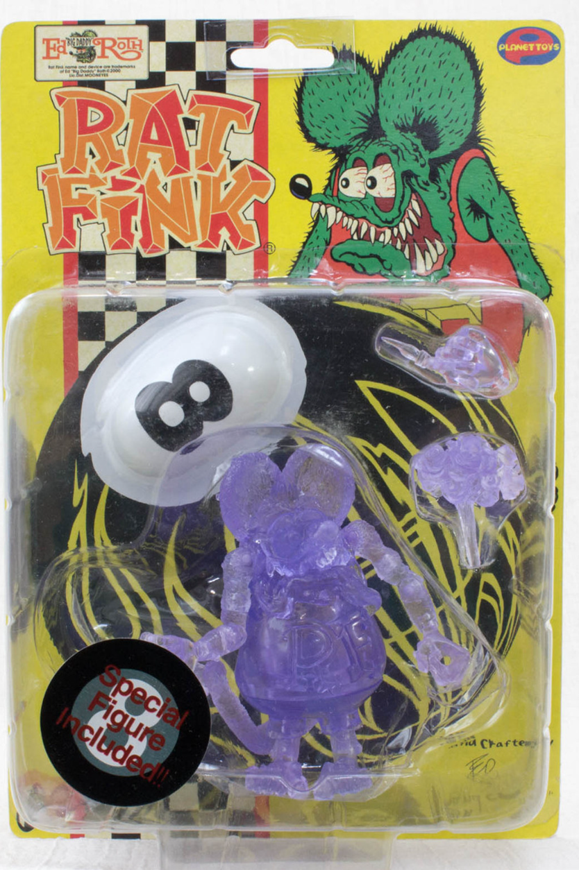 Planet Toys Rat Fink Purple Crystal ver Action Figure Planet Toys Rat Fink Purple Crystal ver Action Figure