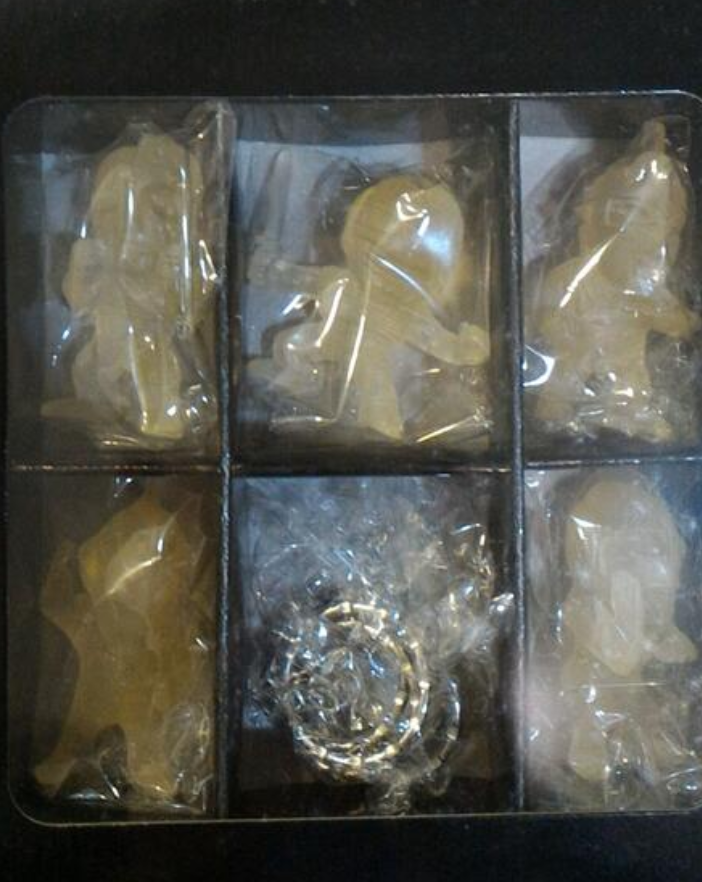 Banpresto Super Hero Operations Diedal's Ambition Crystal ver 6 Key Chain Holder Trading Figure Set