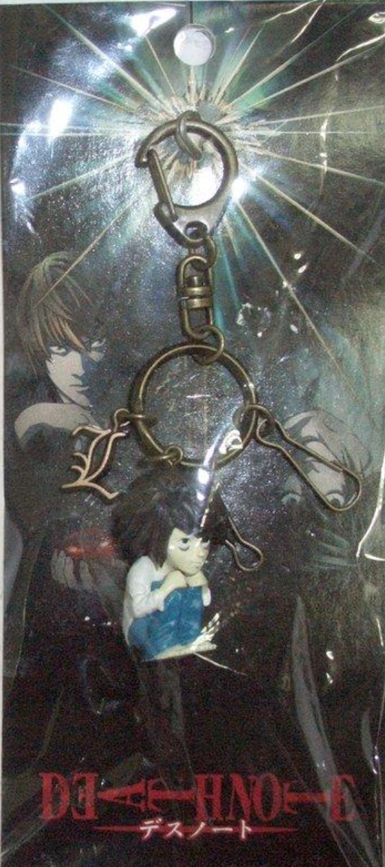 RARE! Death Note L Ryuzaki Mascot Figure Key Chain JAPAN ANIME MANGA