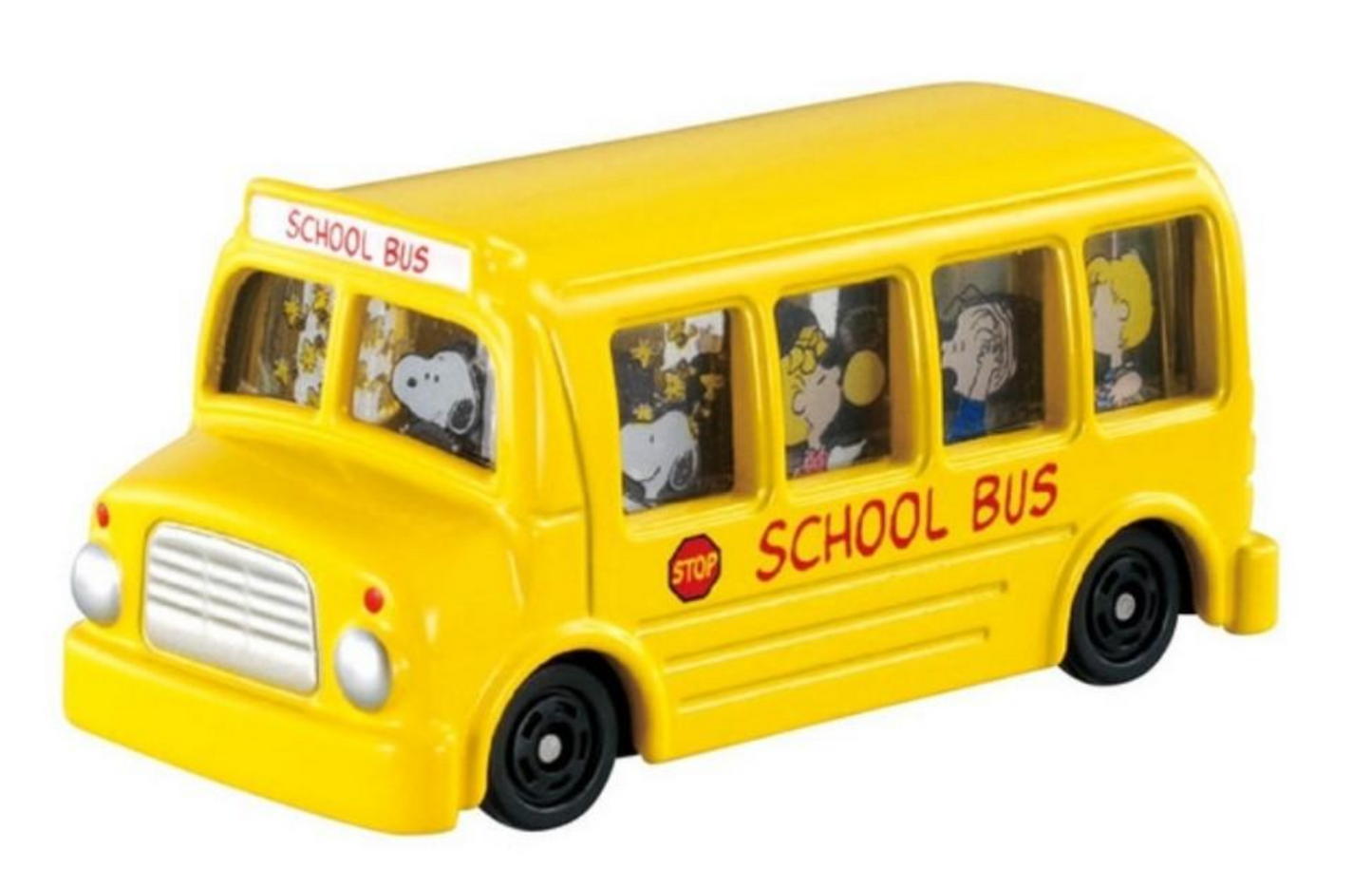 Takara Tomy Dream Tomica Car No 154 Snoopy School Bus Figure