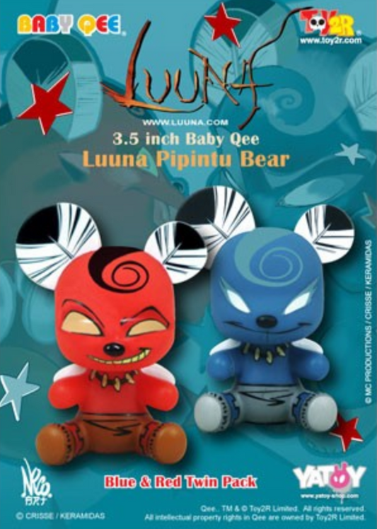 Toy2R Baby Qee Yatoy Lunna Pipintu Bear ver 2 3.5" Vinyl Figure Set