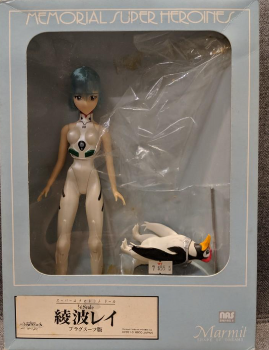 Marmit 1/6 Neon Genesis Evangelion Memoral Super Heroine Rei Ayanami Combat Uniform ver Action Doll Figure