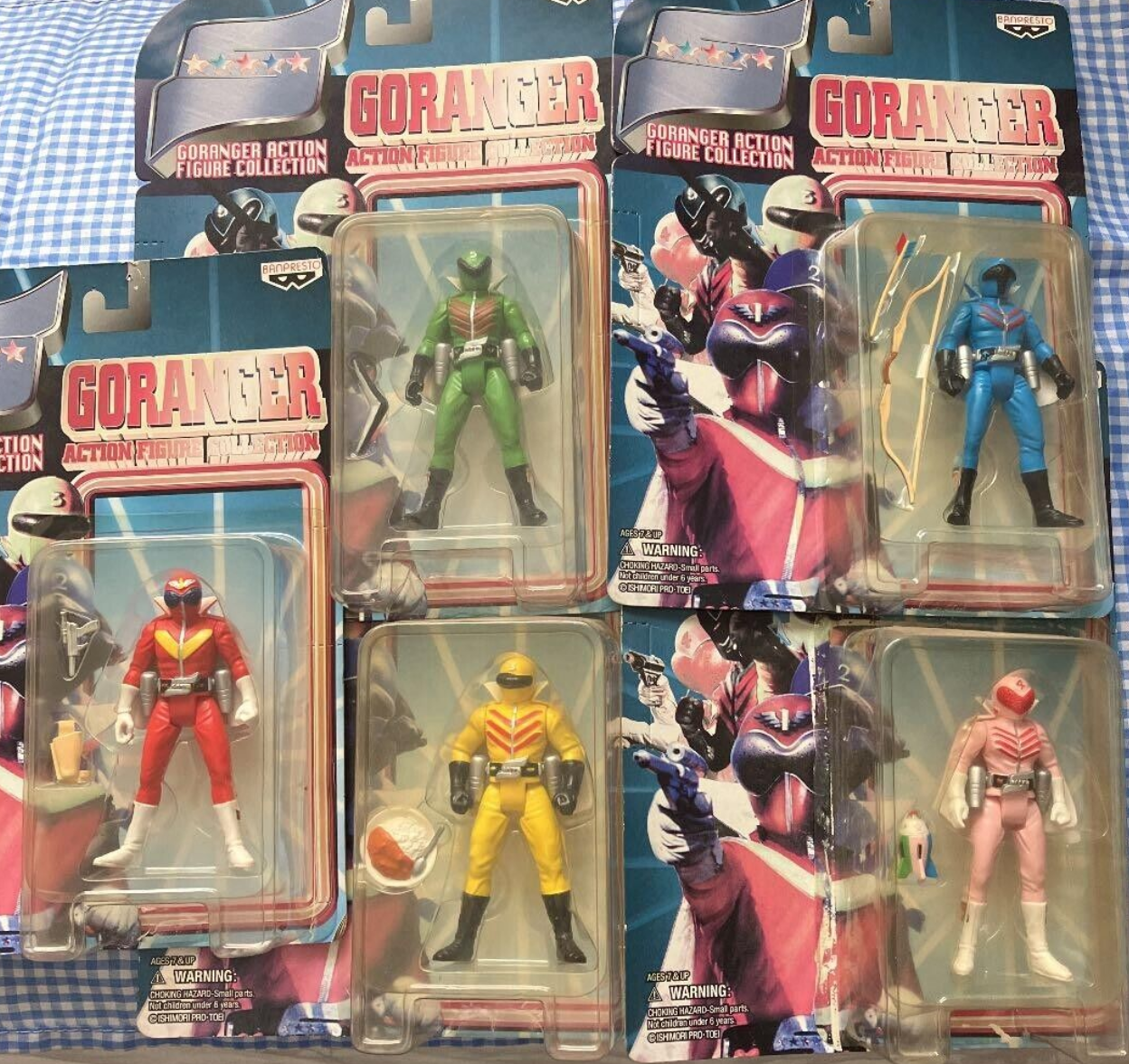 Banpresto Himitsu Sentai Goranger Gorenger Collection 5 Fighter Action Figure Set