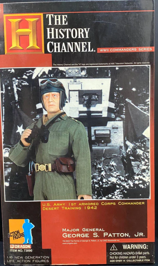 Dragon 12" 1/6 The History Channel WWII Commander Series 1st Armored Corps Desert Training 1942 George S. Patton Jr. Action Figure