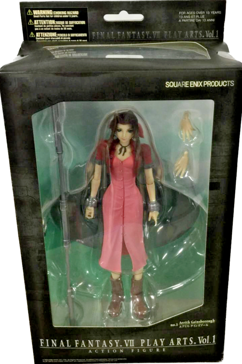 Square Enix Crisis Core Final Fantasy VII 7 Play Arts Vol 1 Aerith  Gainsborough Action Figure