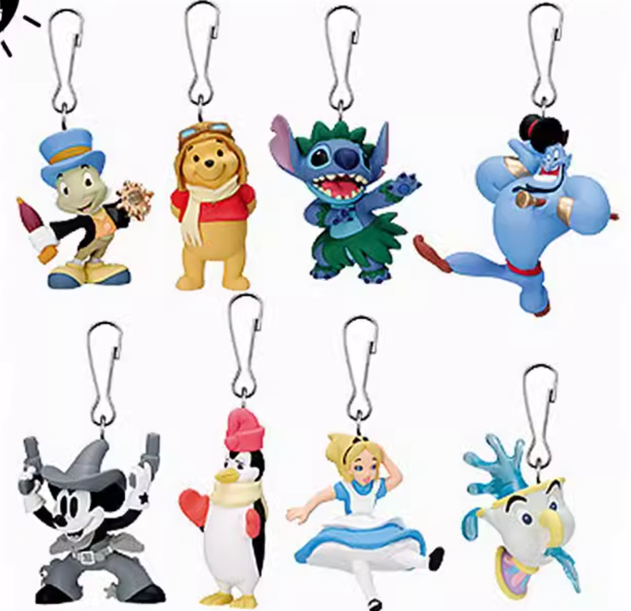 Yujin Disney Gashapon Dicotiledone Part 4 8 Strap Collection Figure Set