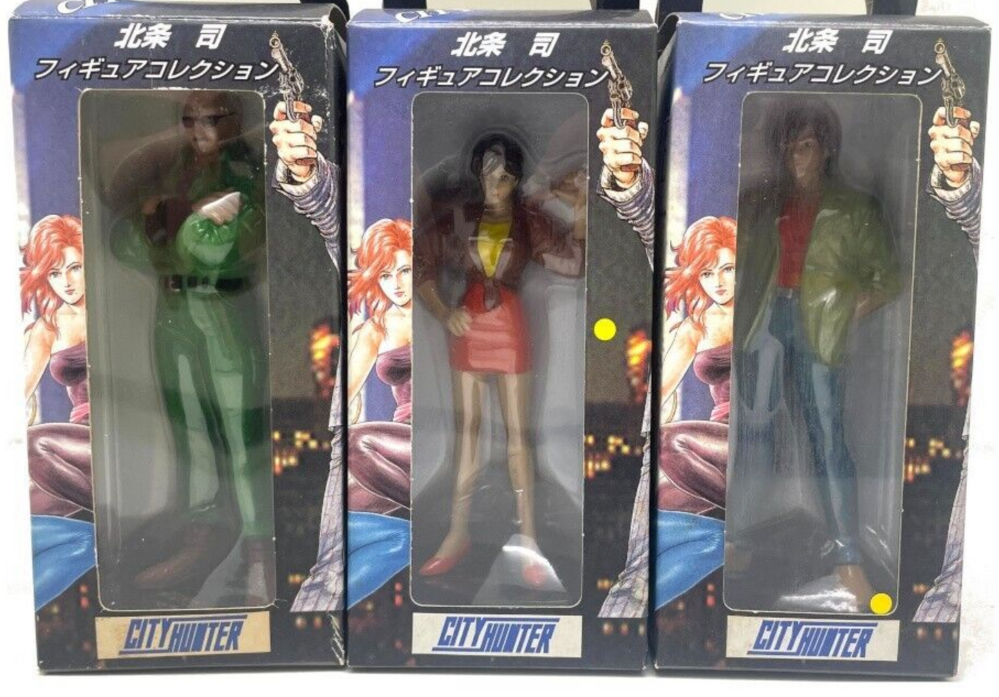 Banpresto 1998 Tsukasa Hojo Collection City Hunter 3 Pvc Trading Figure Set