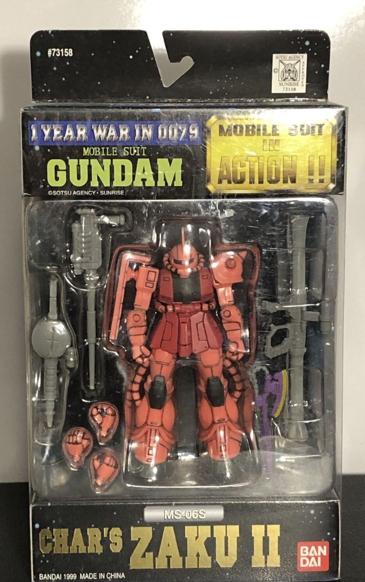 Bandai Mobile Suit in Action MSIA MIA Gundam MS-06S Char's Zaku II 1 Year  War 0079 ver Figure