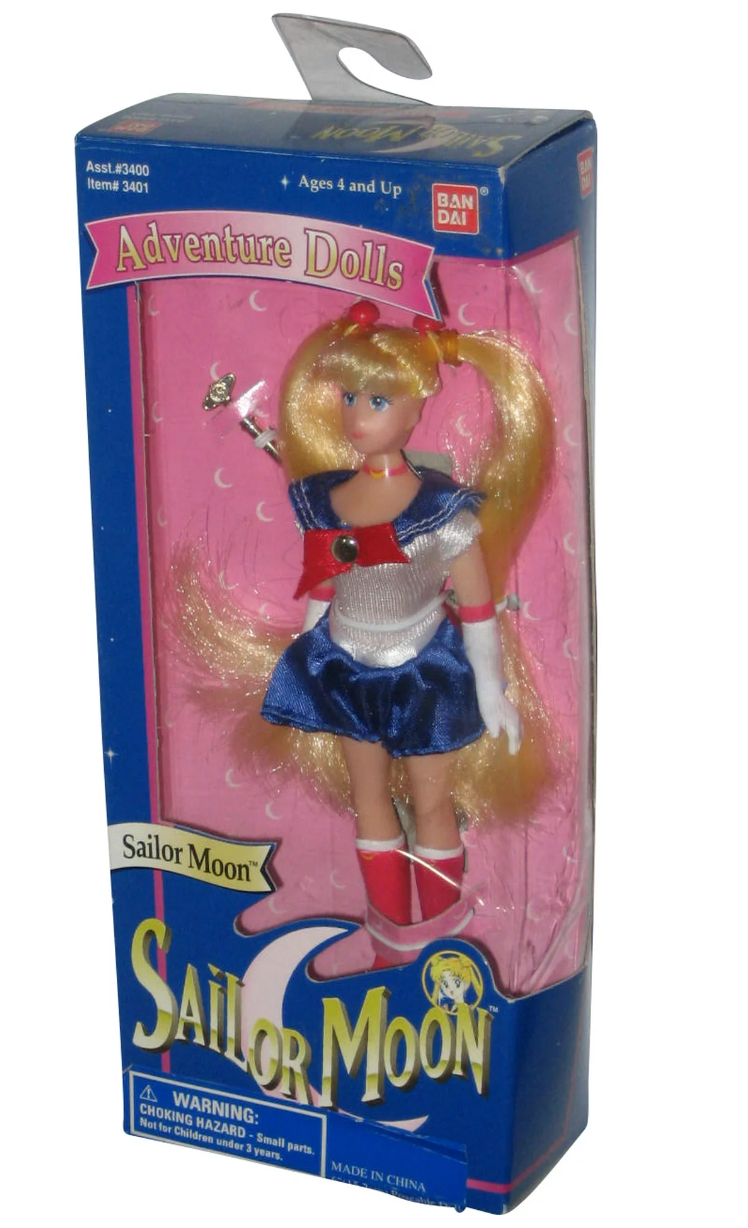 Bandai 1995 Pretty Soldier Sailor Moon Adventure Doll Sailor Moon Action Figure