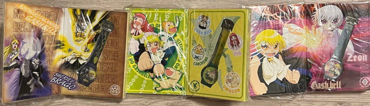 Banpresto Konjiki No Gash Bell Zatch 3 Digital Watch Trading Figure Set