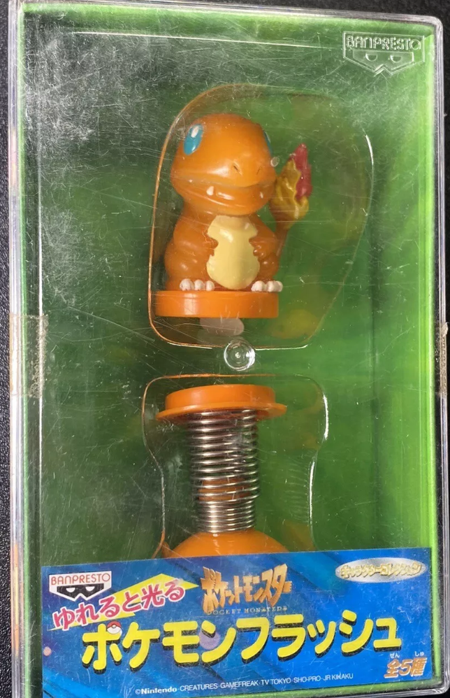 Banpresto 1997 Pokemon Pocket Monster Charmander Glow Wobble Trading Figure